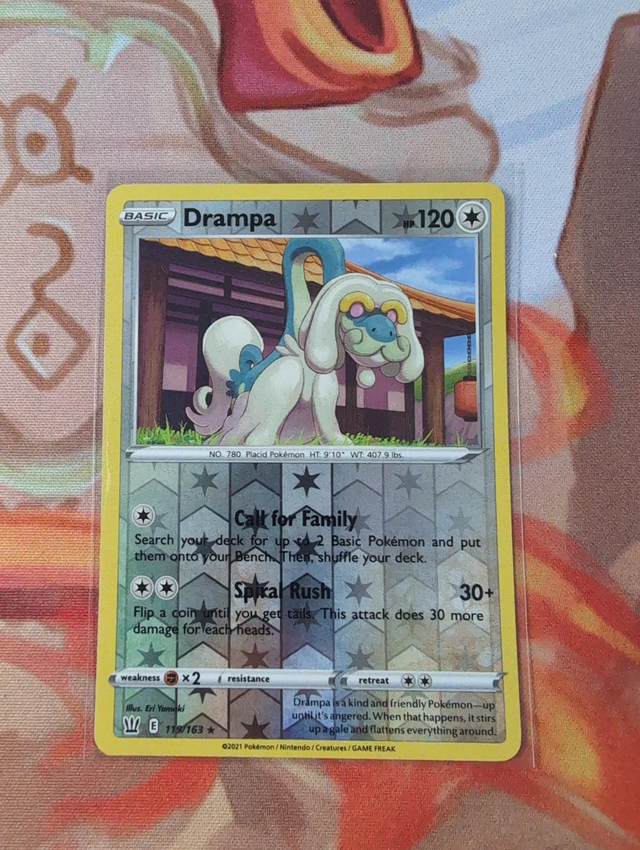 Drampa Reverse Holo Rare Battle Styles 119/163