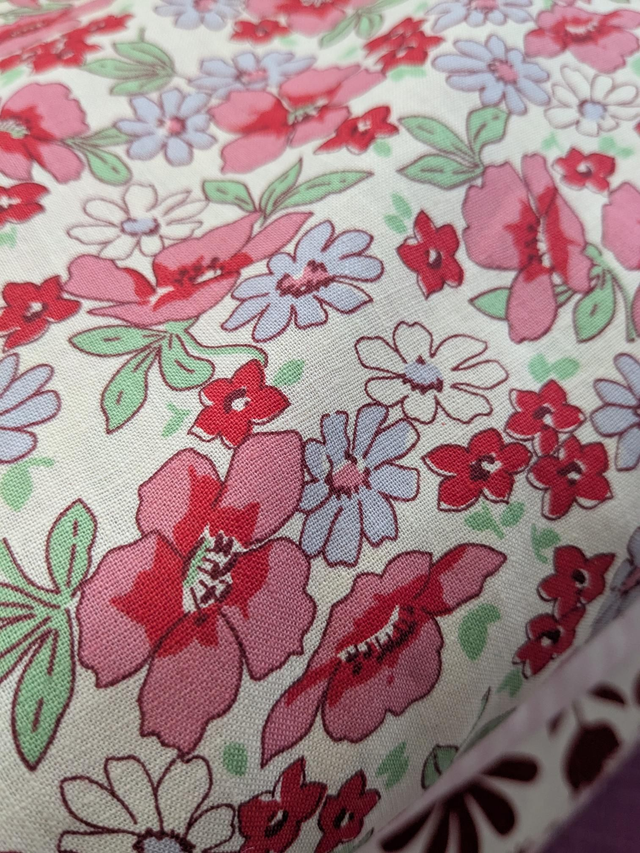 Ex High End Designer Floral Linen Blend