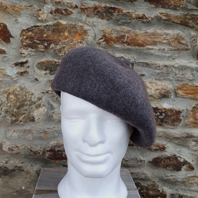Gorra boina sombrero fieltro de lana, mix de grises Montgomery