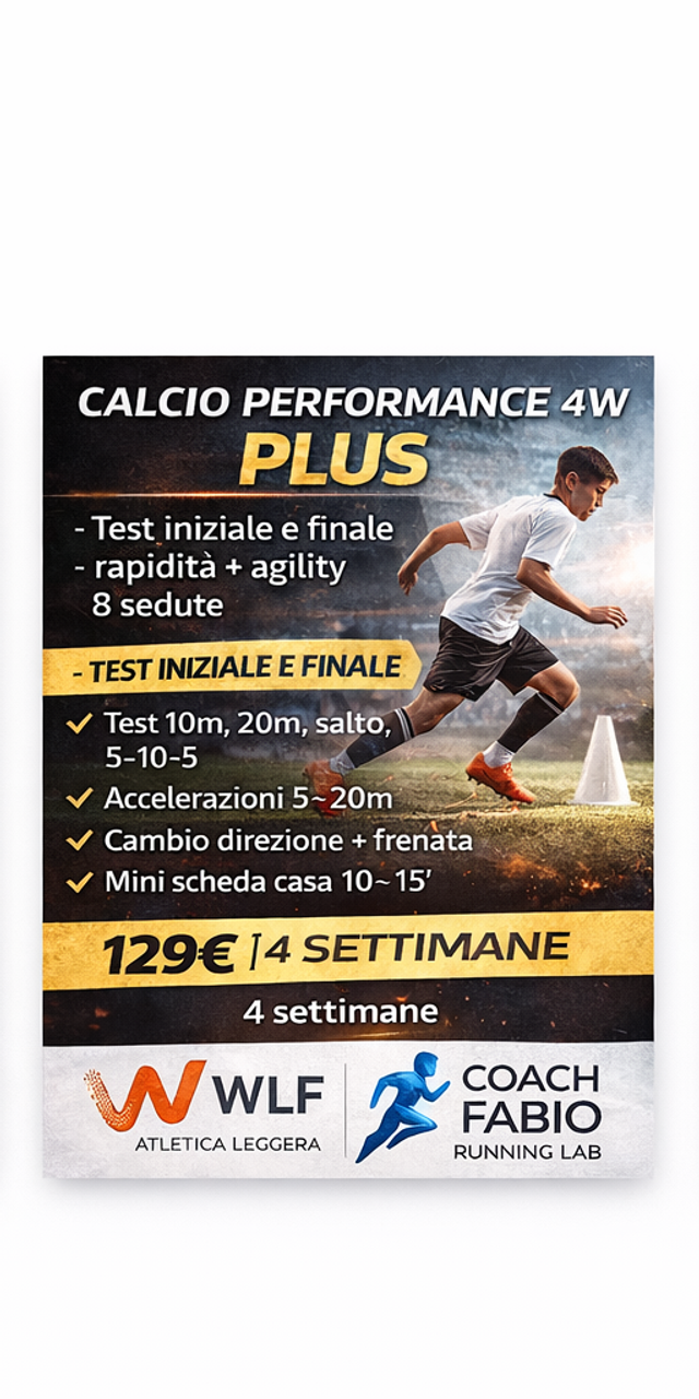 CALCIO PERFORMANCE 4W PLUS (Test + Rapidità + Agilità)