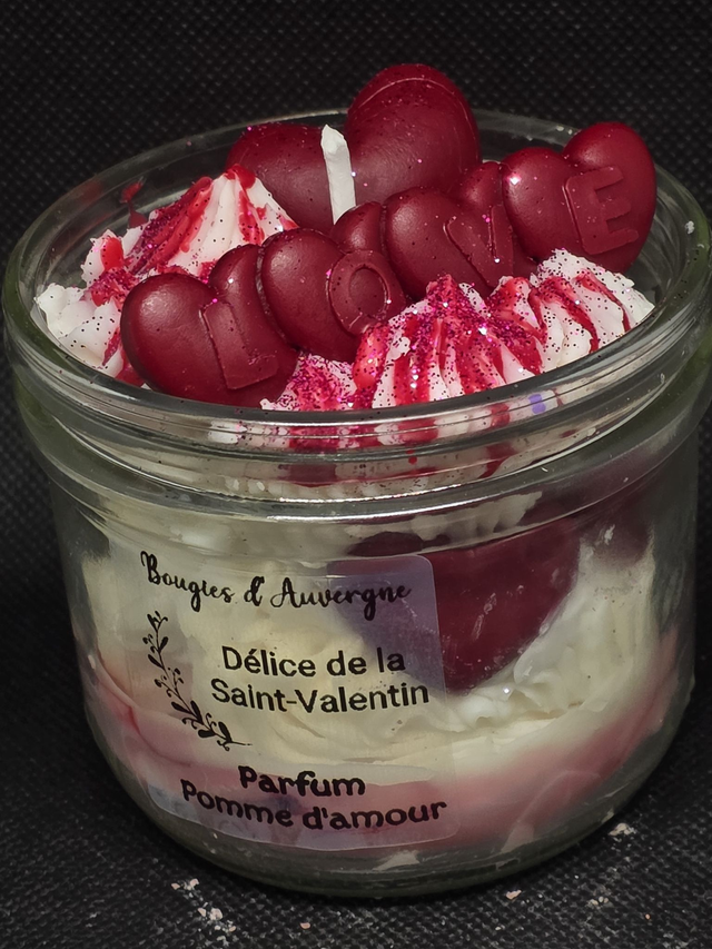 Bougie Délice de la saint Valentin Parfum Pomme d’amour