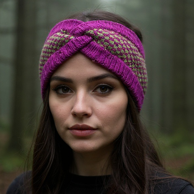 Soft Merino Wool Handmade Headband (Colour: Fruit Salad)