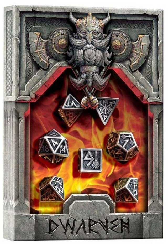 Metal Dwarven Dice Set