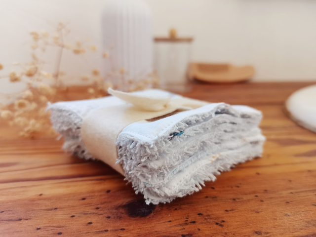 Lot de 8 cotons lavable Moka Glacier