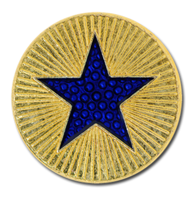 (1) Star Badge - Blue