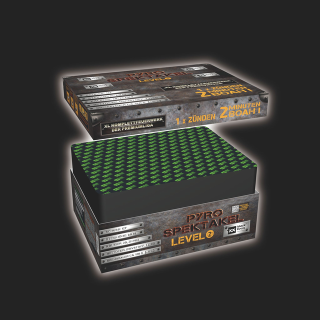 Pyro-Spektakel Level 2,127 Schuss, 120 Sec