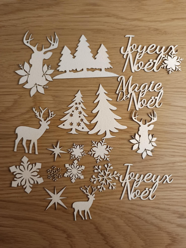 Kit de décoration scrapbooking pour Noël 