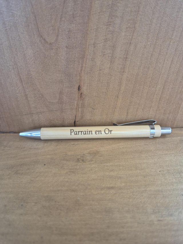 Stylo " Parrain en or"