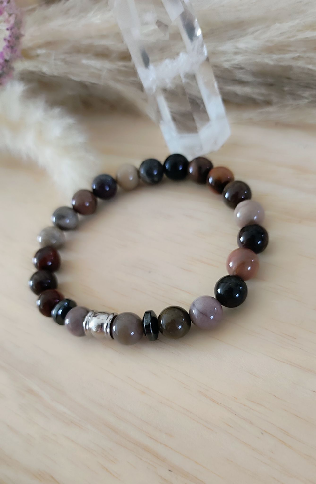 Bracelet "Sérénité" Bois fossilisé