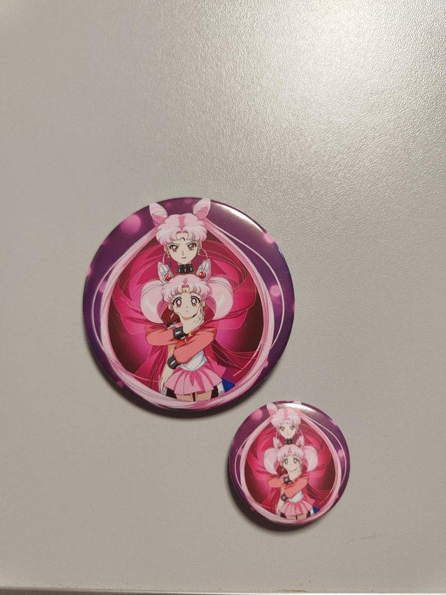 Sailor Moon und Chibi Moon Button
