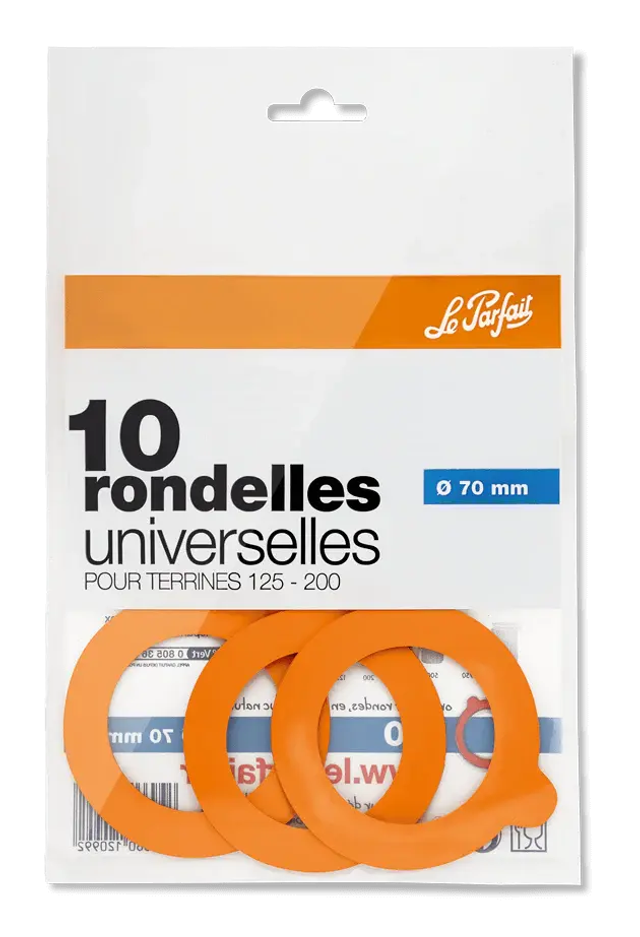 Rondelles / joints pour bocaux et terrines &quot;Super&quot; Ø 70 mm – Le Parfait