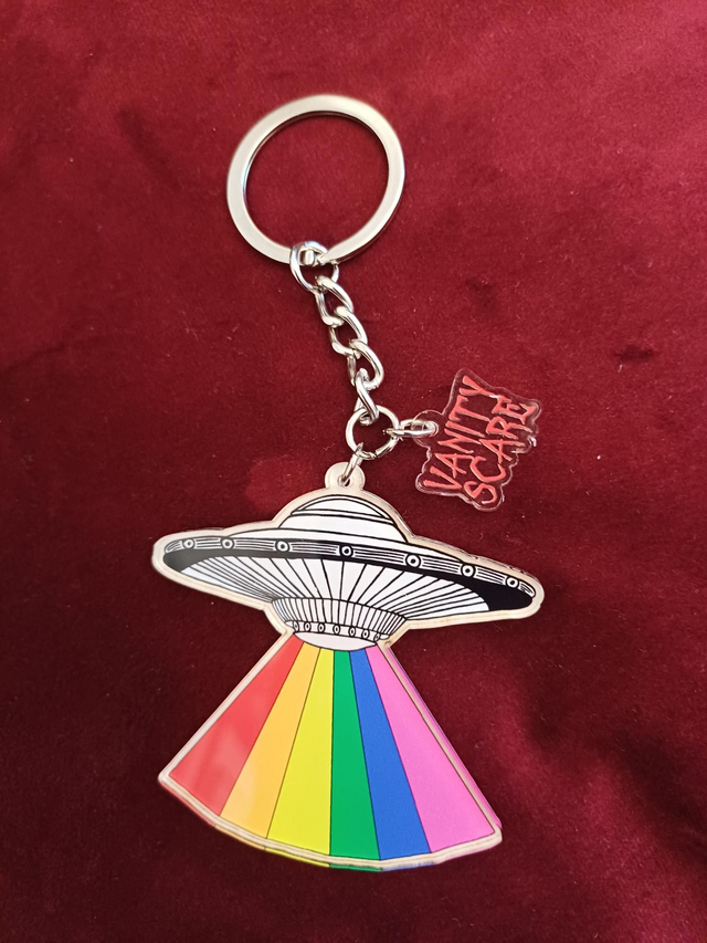 Spaceship Keyring