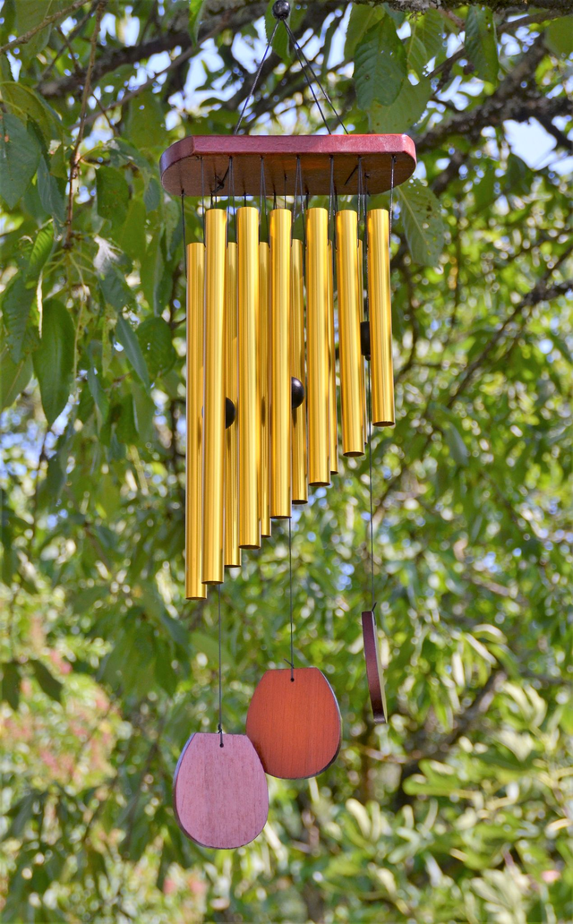 Carillon à vent 12 tubes et bois