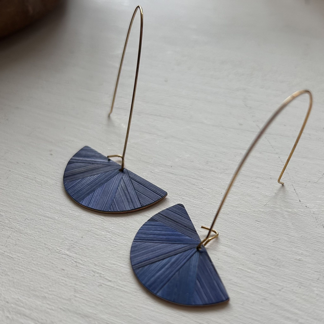 BO demi-rond bleu foncé