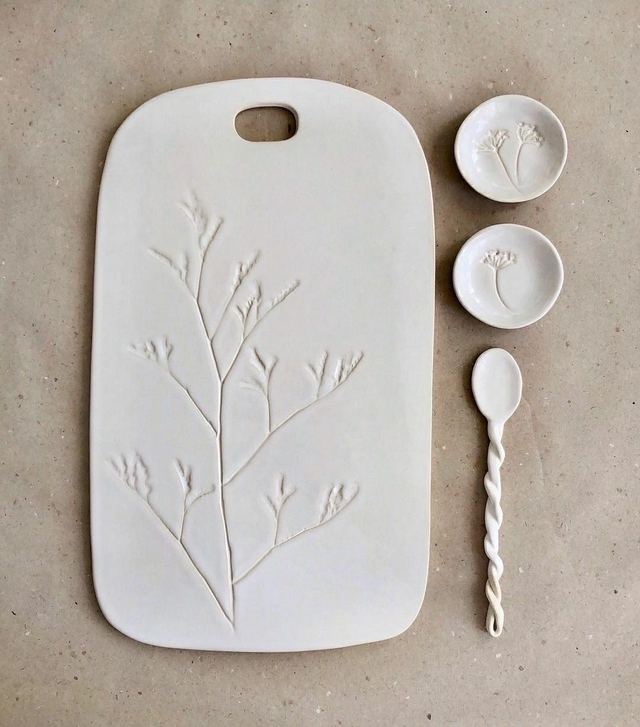 Lundi 6 avril - Modelage : planche et duo de coupelles