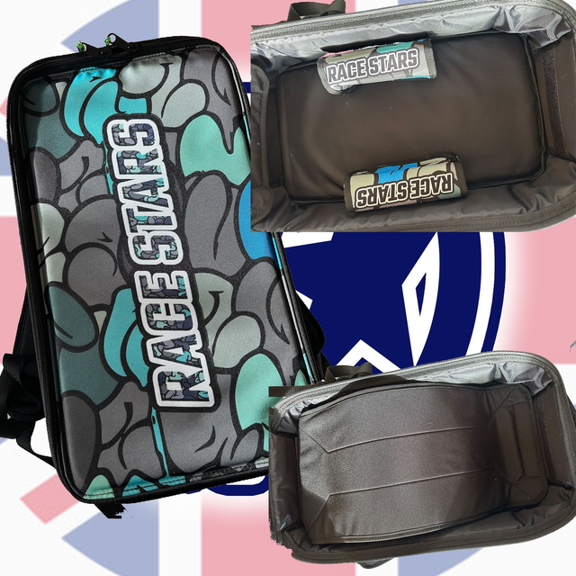 Double Graffiti Green Backpack 1/10th Off Road including 2 Lipo Bags