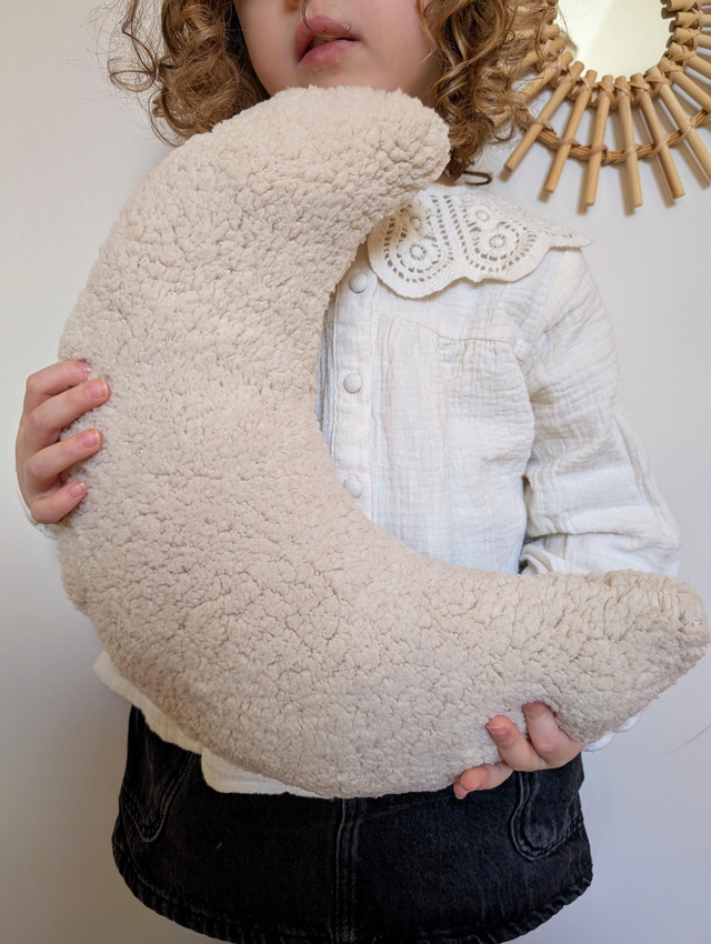 Coussin doux rêves en sherpa
