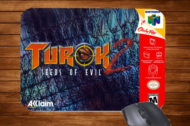 N64 Nintendo 64 Turok 2 Seeds Of Evil Printed Mouse Mat