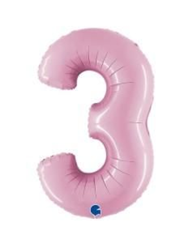 Numero 3 Rosa Pastello 