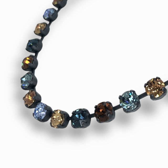 Collier DEVA KLASSIK SMALL Blau Braun