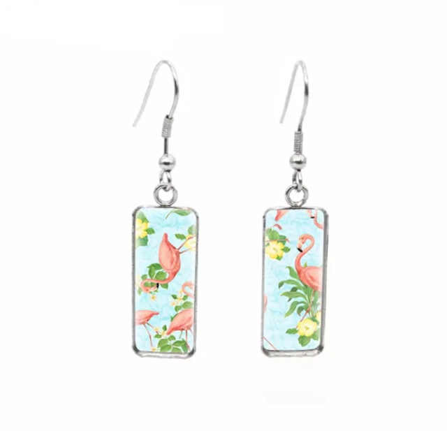 Flamingo Drop Earrings