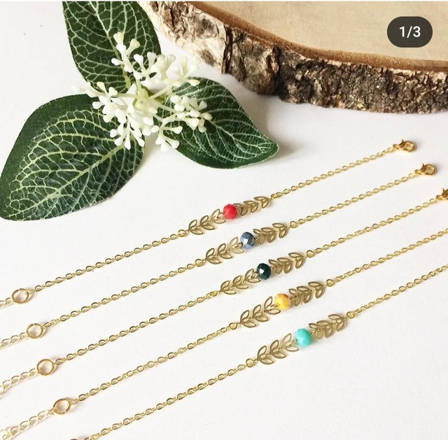 Bracelet chaîne Lénia 18 cm doré