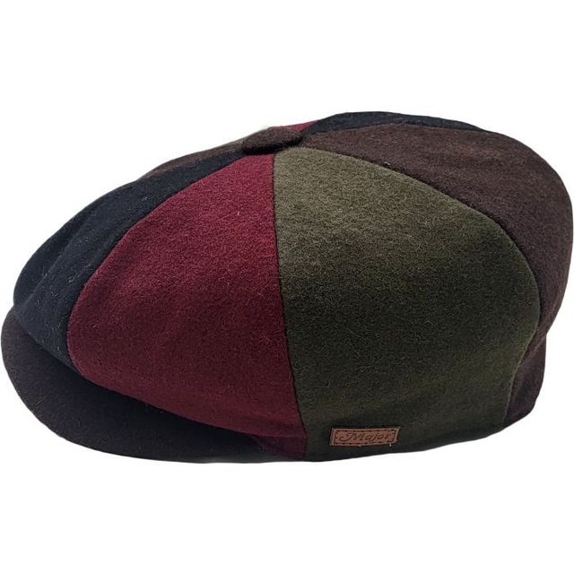 Wool Patchwork Newsboy Caps