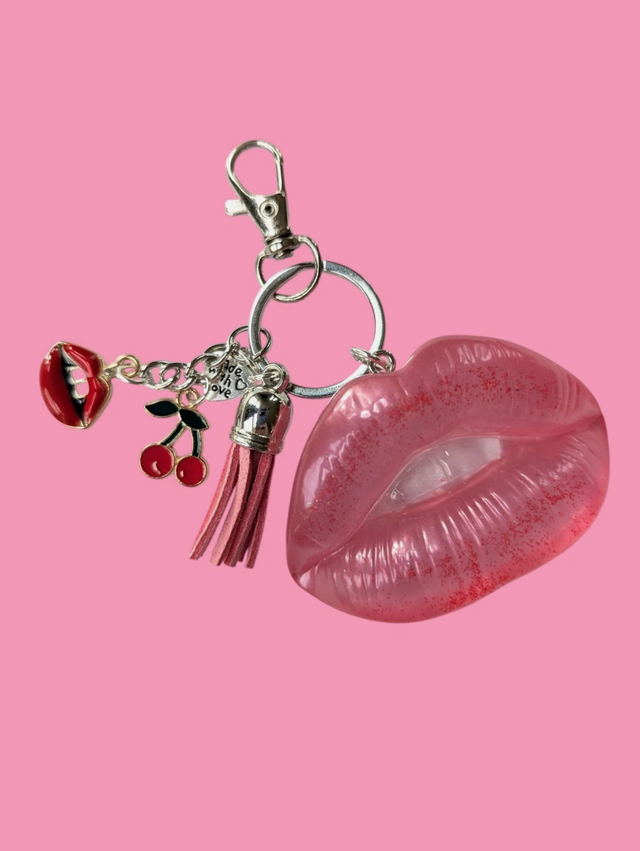 Sassy Lips Keyring (Design 3)