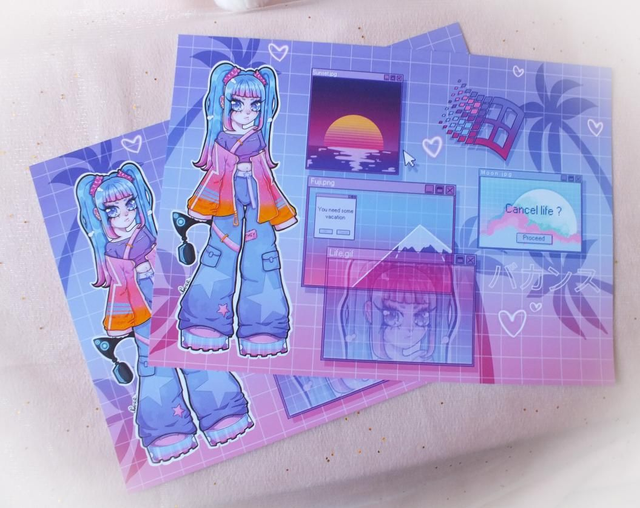 Print Vaporwave wallpaper