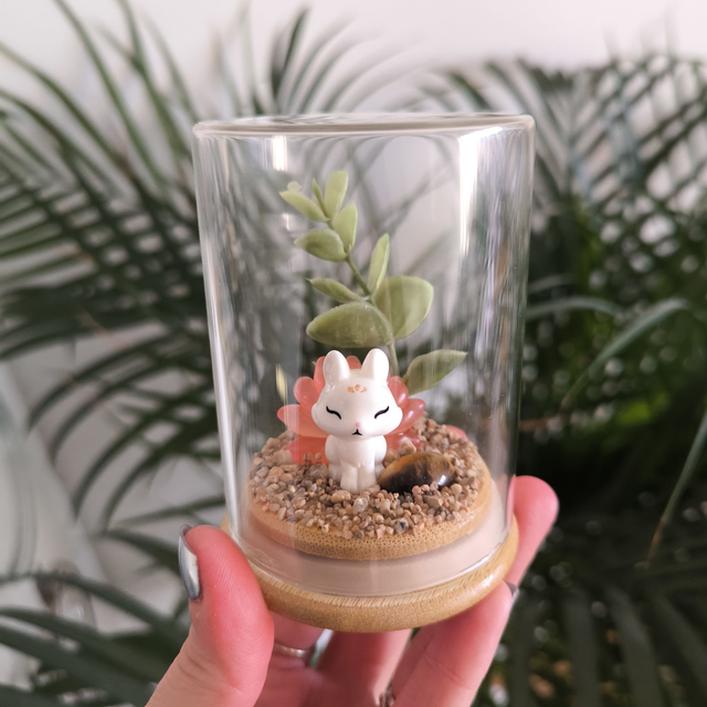 Ami protecteur - Kitsune orange (oeil de tigre)