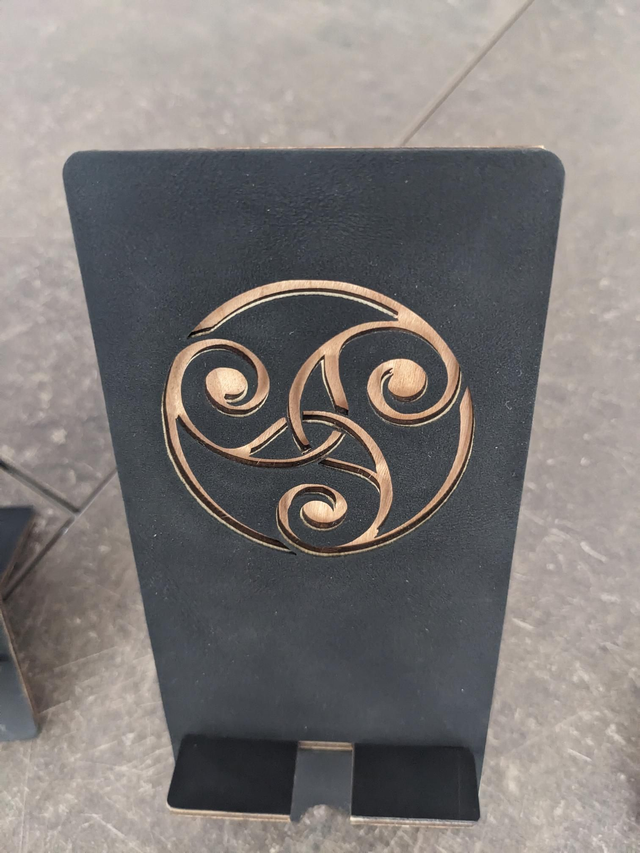 Support pour smartphone suédine &amp; simili