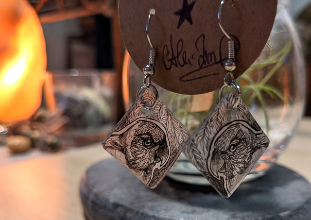 Pré-commande _ Perroquet Loriquet, boucles d&#039;oreilles