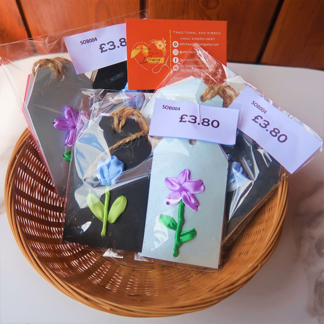 Flower Gift Tags 4 Pack