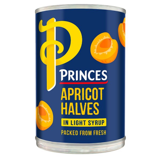 Fruit, Princes Apricot Halves in Light Syrup 410g