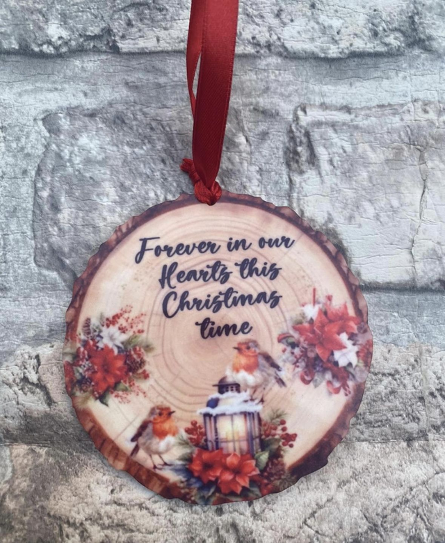 Forever in our hearts bauble