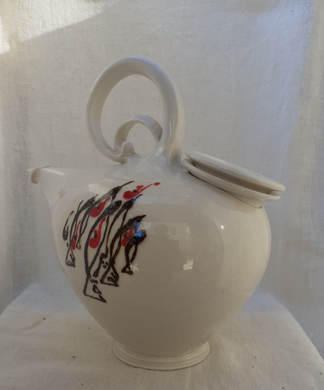 Théière décor rouge, 500ml