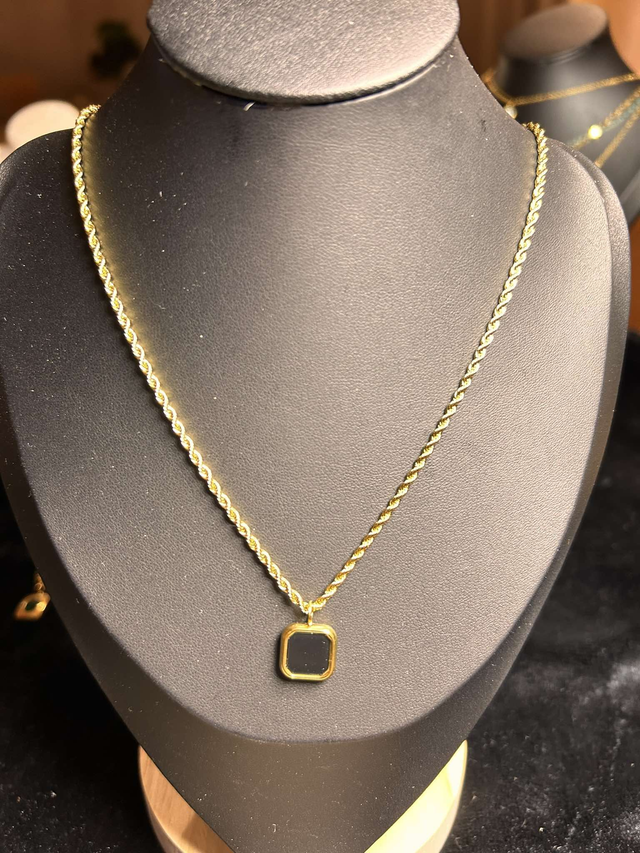 Square Gold & Black