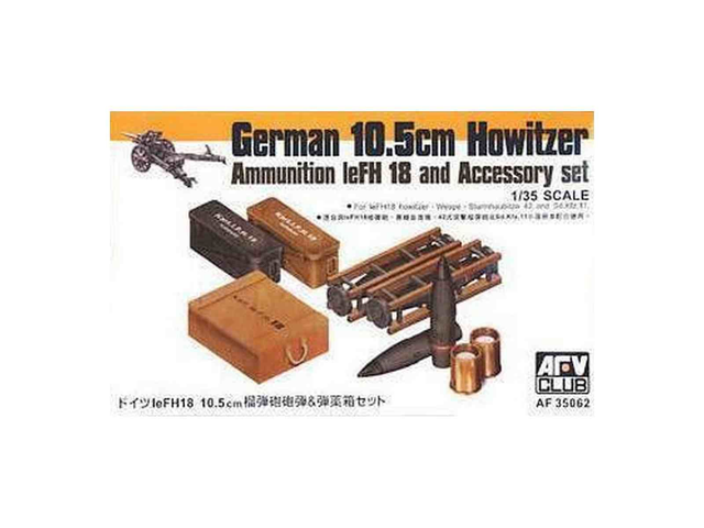 10.5cm Howitzer Ammo &amp; Acc AFV Club 35062 1/35