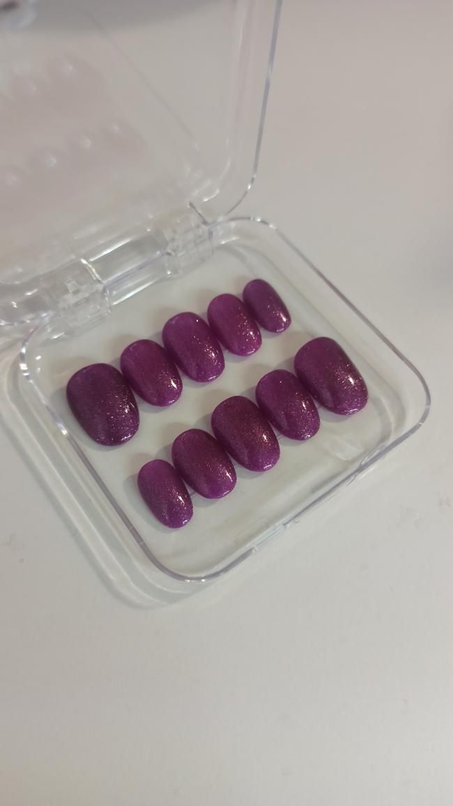 Prune pailleté - Oval S