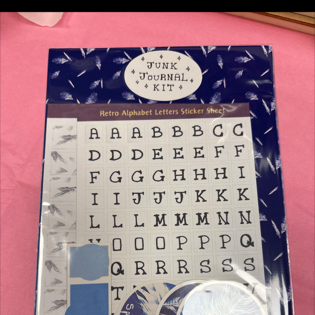 Junk journal kit blue wolf Amelia Paveley 