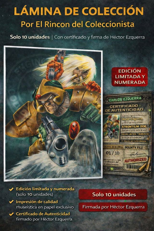 Portada Strontium Dog- Firmada por Hector Ezquerra Edicion Limitada