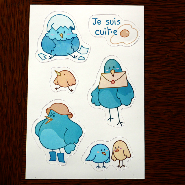 Stickers oiseaux