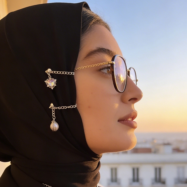 Mira Magnet Argenté - Coeur / Grosse Perle 