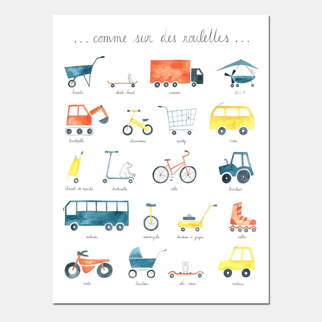 Affiche "Comme sur des roulettes"