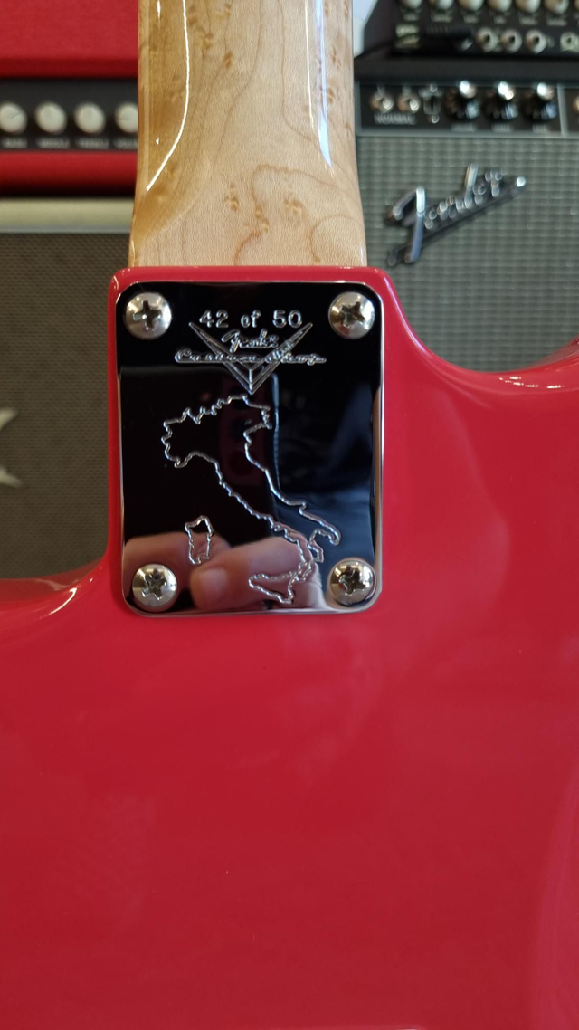 Fender Custom Shop CASALE BAUER 50th Anniversary 62 STRAT 42 di 50 Fiesta Red