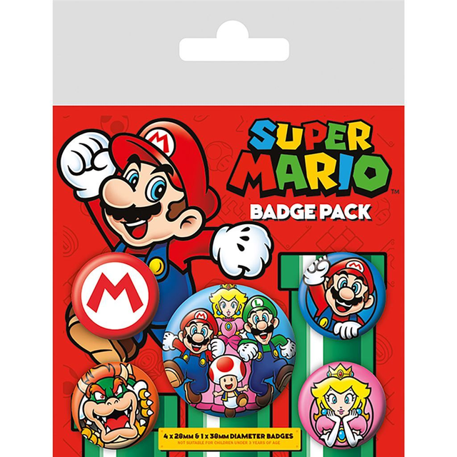 Super Mario: Mario Badge Pack 