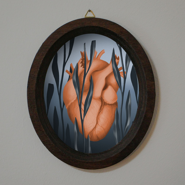 Cadre "Cœur immergé"