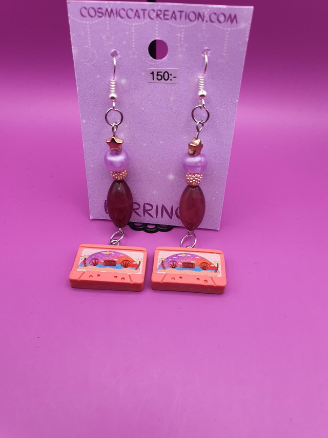 Earrings Cassette Orange 