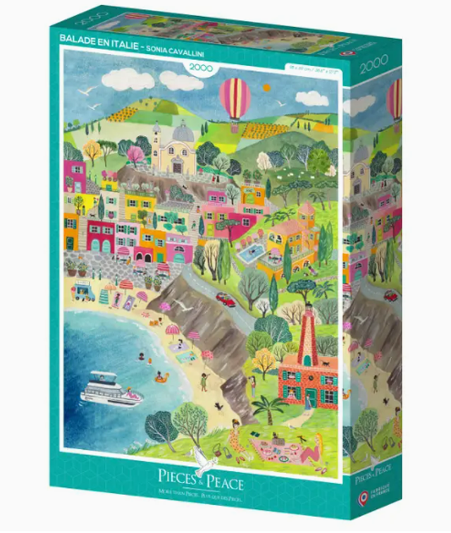 Puzzle 2000 pièces - Balade en Italie 