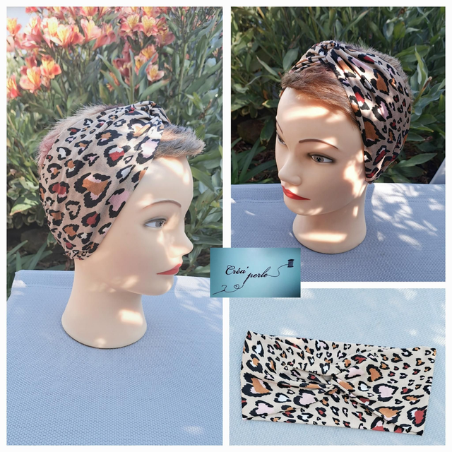 Bandeau cheveux croisé pour femme